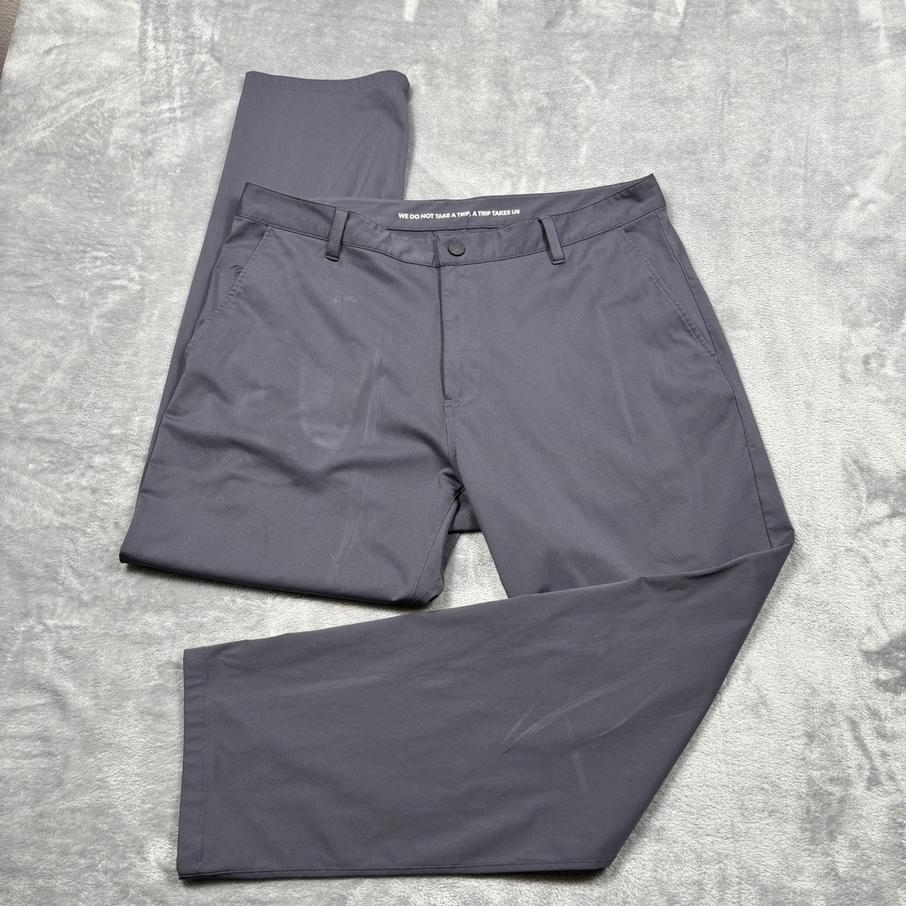 Rhone Commuter Pants Mens 36x30 Blue Performance Stretch Lightweight Preppy*